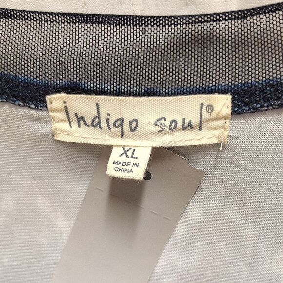 Indigo Blue Relaxed Asymmetrical Tunic - Picture 2 of 3